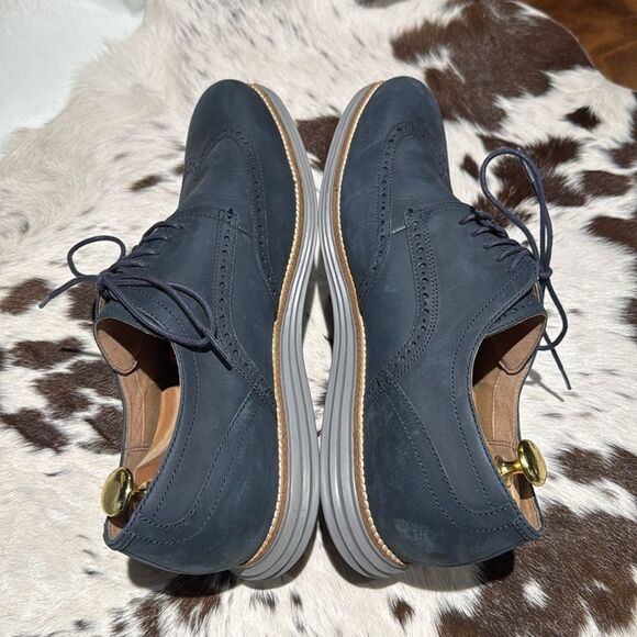 Cole haan Blue Leather Original‎ grand Wings Size 12 A14 main image 6